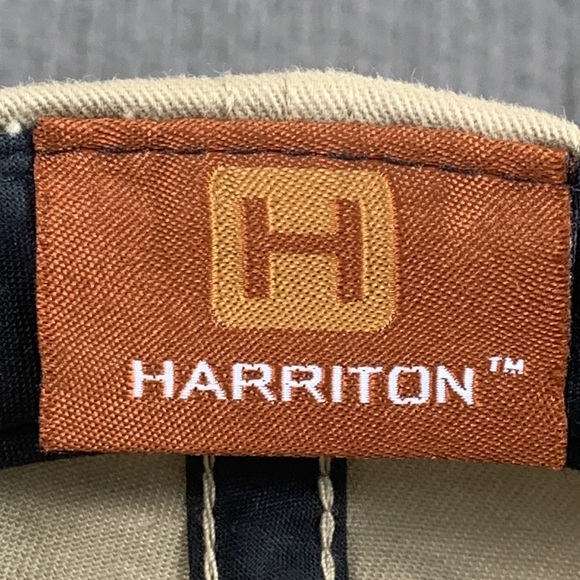 Bristow Baseball Hat Mens Adjustable Beige Strapback Cap Harriton - Picture 13 of 14